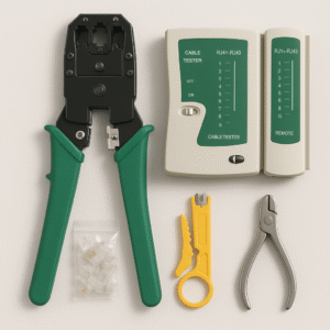 RJ45 Crimping Tool Kit with Cable Tester